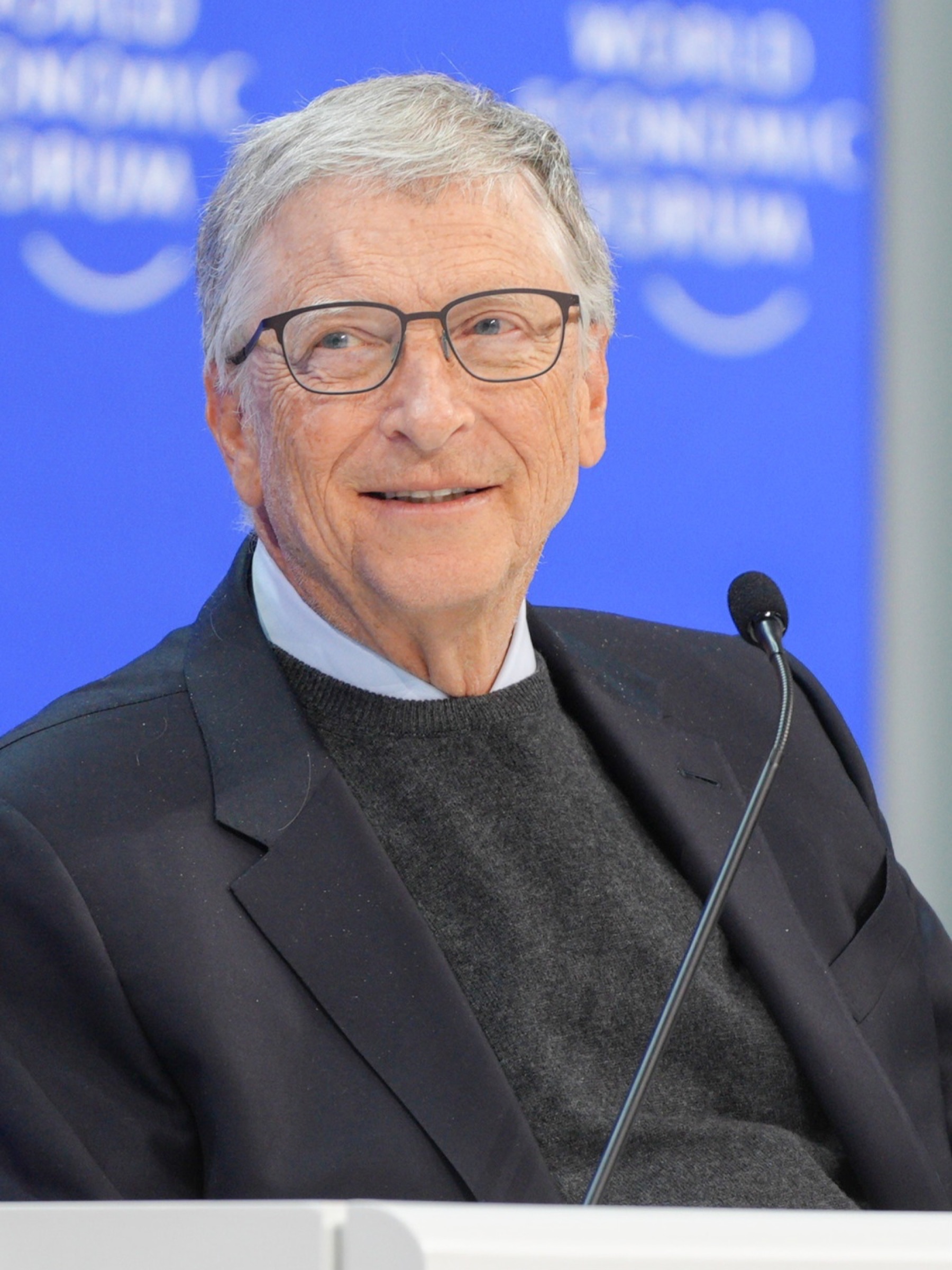 Bill Gates bei einer Veranstaltung in Davos.