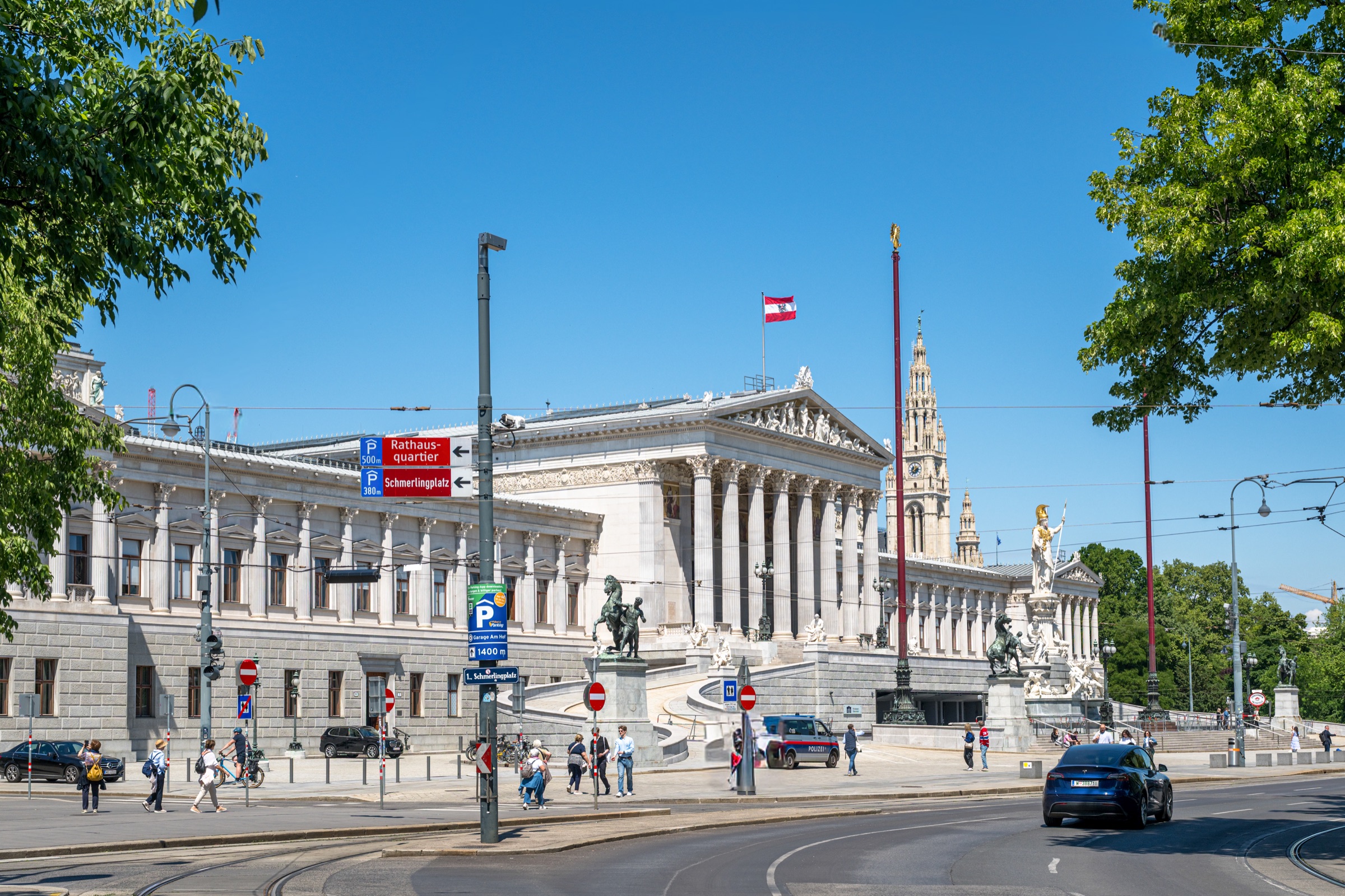 Österreichisches Parlament in Wien.