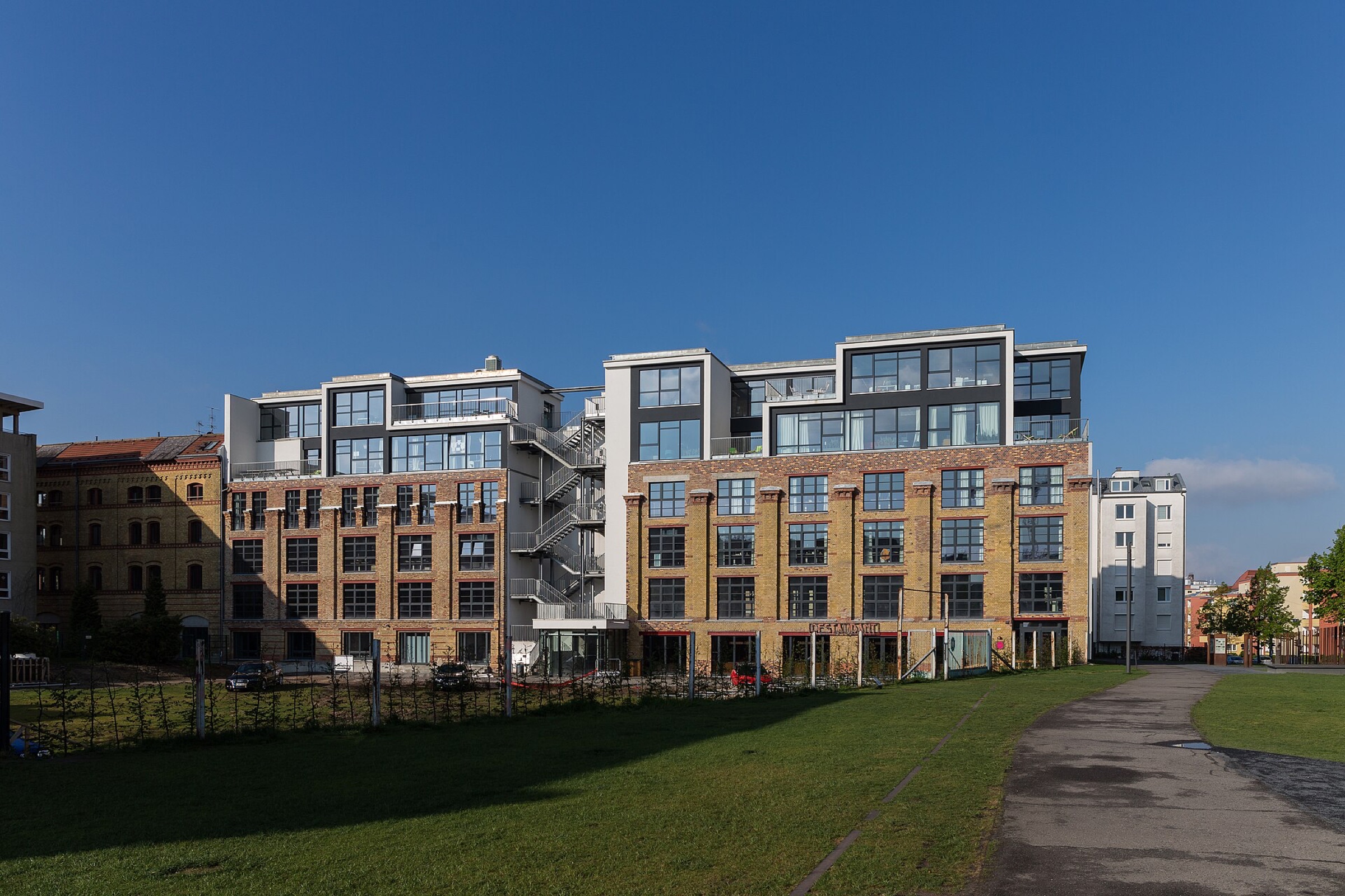 Innenhof des Berliner Startup-Standorts Factory.